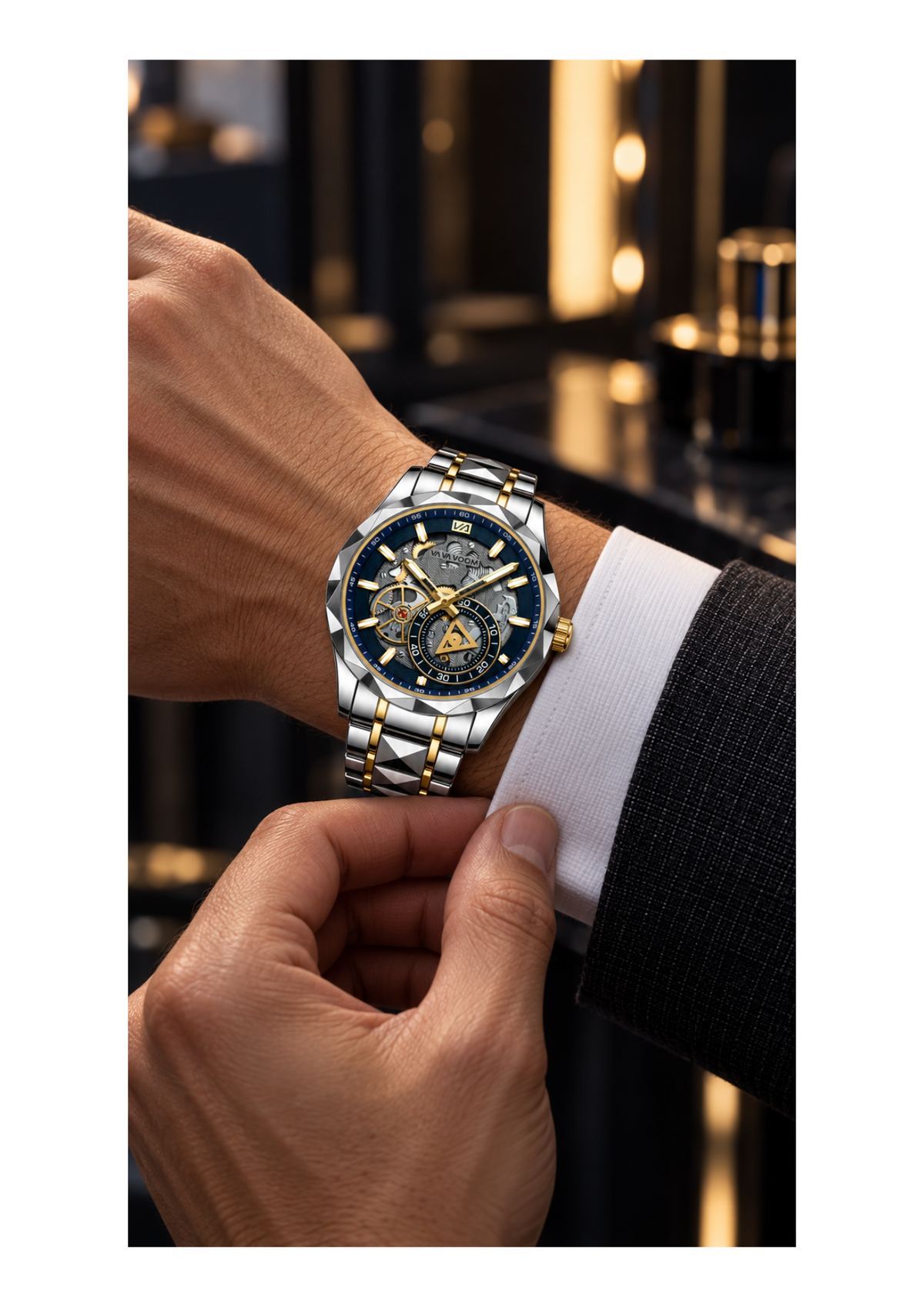 Skeleton dial watch