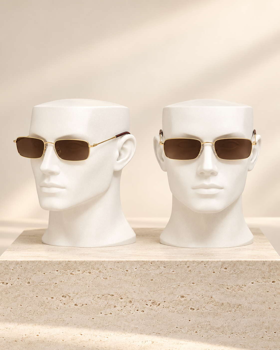 Square metal sunglasses